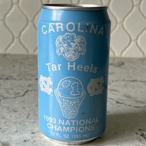 UNC-Chapel Hill 1993 National Championship memorabilia, full soda can
